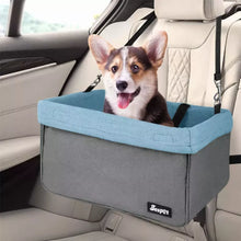 Load image into Gallery viewer, JESPET &amp; GOOPAWS Dog Booster Seats for Cars, Portable Dog Car Seat Travel Carrier with Seat Belt for 24lbs Pets
