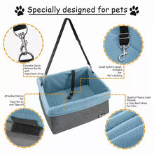 Load image into Gallery viewer, JESPET &amp; GOOPAWS Dog Booster Seats for Cars, Portable Dog Car Seat Travel Carrier with Seat Belt for 24lbs Pets

