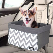 Load image into Gallery viewer, JESPET &amp; GOOPAWS Dog Booster Seats for Cars, Portable Dog Car Seat Travel Carrier with Seat Belt for 24lbs Pets
