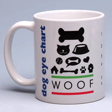 Load image into Gallery viewer, Dog Eye Chart Mug
