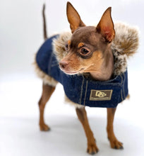 Load image into Gallery viewer, DCNY Faux Fur Denim Coat
