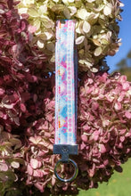 Load image into Gallery viewer, Pink and Blue Tribal Dog Bandana &amp; Matching Keychain
