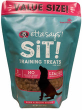 Load image into Gallery viewer, Etta Says! Sit! Dog Training Treats Bacon Recipe Value Bag 16oz
