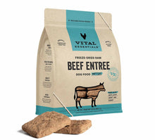 Load image into Gallery viewer, Vital Essentials(R) Freeze-Dried Raw Beef Entree Dog Food Patties, 30 oz
