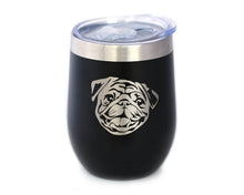 Load image into Gallery viewer, Pug Insulated Wine Tumbler - Pug Dog Gifts and Decor
