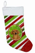 Load image into Gallery viewer, Dog and Christmas Candy Christmas Stocking
