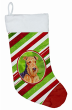 Load image into Gallery viewer, Dog and Christmas Candy Christmas Stocking
