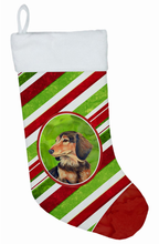 Load image into Gallery viewer, Dog and Christmas Candy Christmas Stocking
