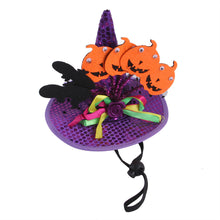 Load image into Gallery viewer, Dogs Cats Halloween Hats Pumpkin Headgear
