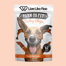 Load image into Gallery viewer, Live Like Roo Turkey Chips for Dogs | Dog Treats That Give Back
