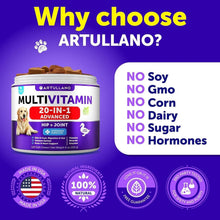 Load image into Gallery viewer, Dog Multivitamin Chewable With Glucosamine 20 In 1 Dog Vitamins And Supplements Senior &amp; Puppy Multivitamin For Dogs Pet Joint Support Health Immunity Mobility Gut Skin 120 Chews

