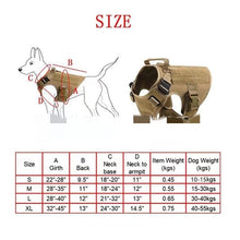 Load image into Gallery viewer, Military Dog Tactical Harness, Collar, and Leash Gear (Complete Set)
